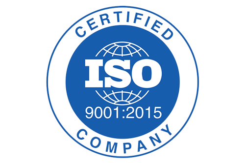 ISO 9001:2015 Certified badge